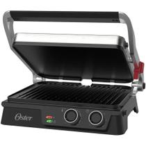 Grill Elétrico com Timer 2 em 1 Oster com Chapas Destacáveis Grill Elétrico com Timer 2 em 1 Oster com Chapas Destacáveis