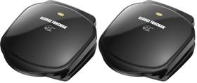 Grill elétrico de mesa George Foreman GR10B compacto, pacote com 2 unidades Grill elétrico de mesa George Foreman GR10B compacto, pacote com 2 unidades