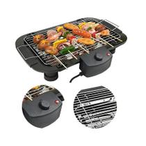 Grill Elétrico de Mesa Grelha Removível Antiaderente e Cabo de Energia Padrão 110V Grill Elétrico de Mesa Grelha Removível Antiaderente e Cabo de Energia Padrão 110V