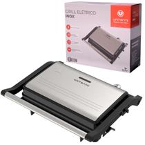 Grill Elétrico Inox Antiaderente Saudável Sem Óleo Grill Elétrico Inox Antiaderente Saudável Sem Óleo