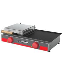 Grill Elétrico MGE 70 Inox Chapa com Prensa Metalcubas Grill Elétrico MGE 70 Inox Chapa com Prensa Metalcubas