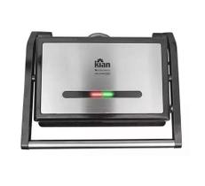 Grill Elétrico Panini 1200w Preto/inox 127v Kian