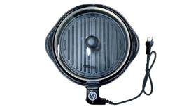Grill Elétrico Redondo Premium com Termostato 220V - Preta