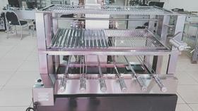 Grill Elevação Aço Inox com Grelha Mesclada