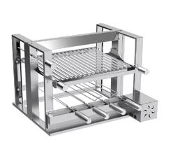 Grill Elevatório com espeto elétrico med 60x50 Inox 430