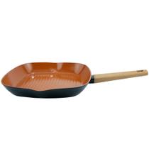 Grill Em Alumínio Com Revestimento Cerâmico Antiaderente Norma 28cm 2,1L Fracalanza Grill Em Alumínio Com Revestimento Cerâmico Antiaderente Norma 28cm 2,1L Fracalanza