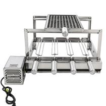 Grill Giratório 4 Espetos Longo Motor Esquerdo Grelha Moeda