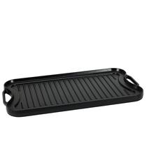 Grill/Griddle Amazon Basics Ferro fundido pré-temperado 20x26,4x2,5 cm