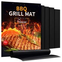 Grill Mat Aoocan, conjunto de 5 churrasqueiras antiaderentes pesadas ao ar livre Grill Mat Aoocan, conjunto de 5 churrasqueiras antiaderentes pesadas ao ar livre