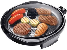 Grill Mondial G-03 Redondo 1270W Antiaderente Grill Mondial G-03 Redondo 1270W Antiaderente