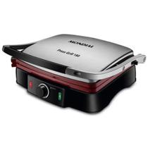 Grill Mondial Red Ceramic Press Grill PG-02 - 2 em 1 Retangular 1800W com Chapa Antiaderente - P