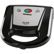 Grill Mondial S-11 3180-01 Inox Preto Doméstico Limpeza Fácil Sanduíches e Grelhados Grill Mondial S-11 3180-01 Inox Preto Doméstico Limpeza Fácil Sanduíches e Grelhados