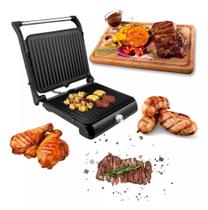 Grill Multifuncional Antiaderente Elétrico 180º Lanche Churrasco Chapa 1200w