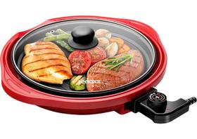 Grill Multifuncional Life Red 30cm Lenoxx Pgr159 220v