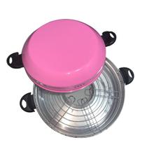 Grill Oriental Churrasqueira Para Fogão Alumínio Rosa
