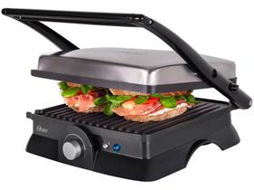 Grill Oster Multiuso OGRL210 2 em 1 Retangular - 1500W Antiaderente com Coletor de Gordura