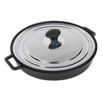 Grill Pan Forno de fogão antiaderente MASTERPAN com tampa de 12 polegadas