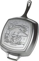 Grill Pan Lodge EMW6655096 Cena de peixes de 27 cm em ferro fundido