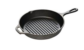 Grill Pan Lodge Ferro fundido 26 cm pré-temperado Grill Pan Lodge Ferro fundido 26 cm pré-temperado