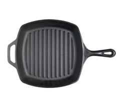 Grill Pan Lodge L8SGP3 Ferro fundido pré-temperado de 26 cm Grill Pan Lodge L8SGP3 Ferro fundido pré-temperado de 26 cm
