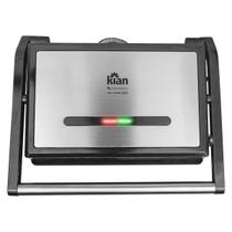 Grill Panini Inox 127 Volts 1200 Watts Preto - 24499 - KIAN Grill Panini Inox 127 Volts 1200 Watts Preto - 24499 - KIAN