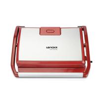 Grill Panini Inox Red Antiaderente Chapa Dupla 850W 127V Lenoxx