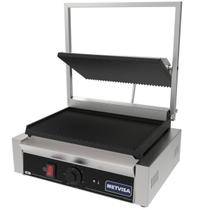 Grill Panini Sanduicheira Industrial Elétrica Metvisa 220v