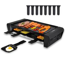 Grill Raclette Tamarit 8-Pan 2 em 1 1300W 120V Preto