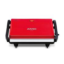 Grill Sanduicheira Arno Compact Uno Antiaderente - Vermelha - 110V