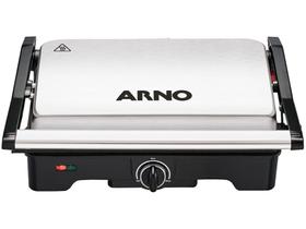 Grill/Sanduicheira Arno Dual Inox Gnox Retangular 1100W Coletor de Gordura