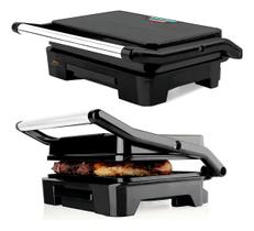 Grill Sanduicheira Mallory Chefpro 900w Black Inox Antiaderente Com Coletor Gordura Grill Sanduicheira Mallory Chefpro 900w Black Inox Antiaderente Com Coletor Gordura