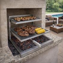 Grill Suspenso Inox Premium Artmill para Churrasco 70x53 cm