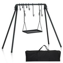 Grill Swing RELIANCER com 8 ganchos e saco de armazenamento para churrasco de ferro fundido