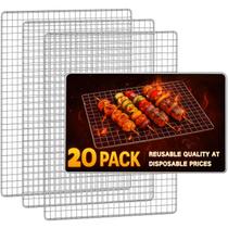 Grill Topper ciAmore com 20 unidades 30 x 40 cm Grades Descartáveis Grill Topper ciAmore com 20 unidades 30 x 40 cm Grades Descartáveis