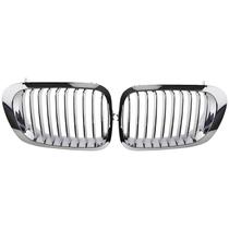 Grille Heart Horse Front Kidney Chrome 2 portas para E46 Grille Heart Horse Front Kidney Chrome 2 portas para E46