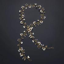 Grinalda 50cm dpurado cabelo noiva casamento tiara debutante arranjo