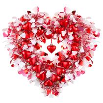 Grinalda de Dia dos Namorados Hotop - Formato de Coração em Ouro Glitter