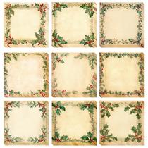 Grinalda de Natal vintage Self Stick Note Demonwer, pacote com 9, 7,6 cm