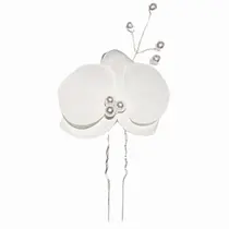 Grinalda Grampo Cabelo De Noiva Arranjo Orquídea Enfeite A56