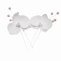 Grinalda Grampo Cabelo De Noiva Arranjo Orquídea Enfeite A56