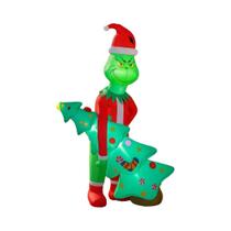 Grinch Com Árvores De Natal E Luzes LED Infláveis De 21M (68FT) Para Decoração De Jardim Externo - Grinch Com Árvores De Natal E Luzes LED Infláveis De 21M (68FT) Para Decoração De Jardim Externo -