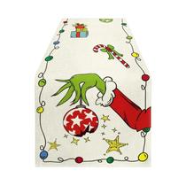 Grinch lâmpada colorida corredor de mesa de natal ano novo inverno decoração de natal Grinch lâmpada colorida corredor de mesa de natal ano novo inverno decoração de natal