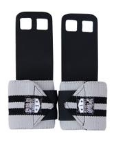 Grip com munhequeira Cinza com Preto Protetor Mão