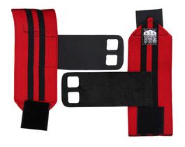 Grip com munhequeira Vermelho com Preto Protetor Mão Grip com munhequeira Vermelho com Preto Protetor Mão