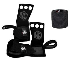 Grip Panther Claw 3 Furos com Munhequeira + Bandagem Thumb Tape Phantom HK - Cross Training