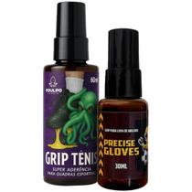 Grip Restaurador Para Luva De Goleiro 30ML E Spray Cola Para Tênis Em Quadras 60ML Futebol Futsal