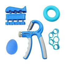 Grip Strength T rainer Kit (5 Conjunto de Peças), Kit fortalecedor de aperto de mão, fortalecedor de mão & kit de força de aderência - Kit fortalecedor de aperto de mão, grip t rainer & hand grips for strength - Azul