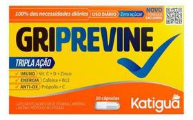 Gripevine Tripla Ação, Vit C Zinco Cafeina B12 Própolis 20 Cápsulas - Katigua