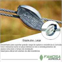 Gripple plus large - 50 Unidades - para cabo de aço de 3,25 4,20 mm Gripple plus large - 50 Unidades - para cabo de aço de 3,25 4,20 mm
