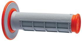 Grips Renthal G155 Diamond/Half Waffle, cinza/laranja, pacote com 3